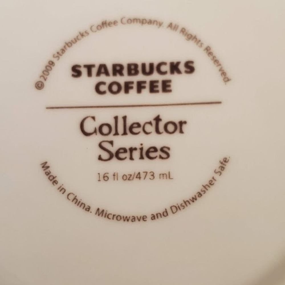 Starbucks Collector Series California Mug 16oz Blue White 2009 Surfing Redwoods - Picture 6 of 8